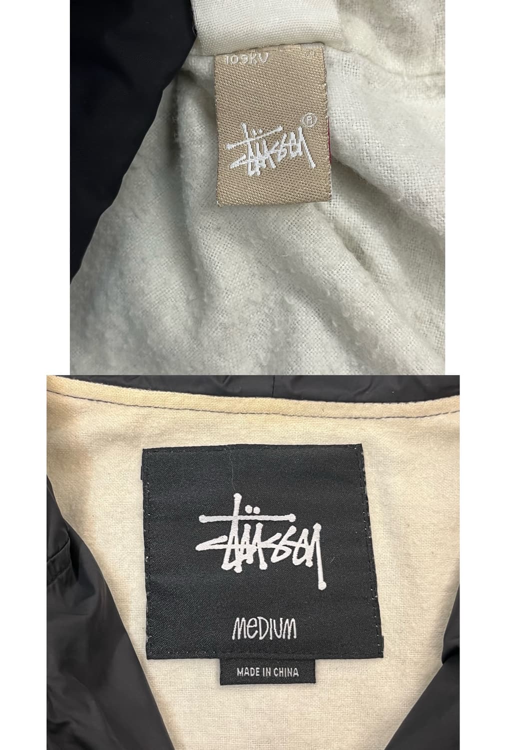 스투시 코치 후드 자켓 블랙 M #csz1354 상품이미지5