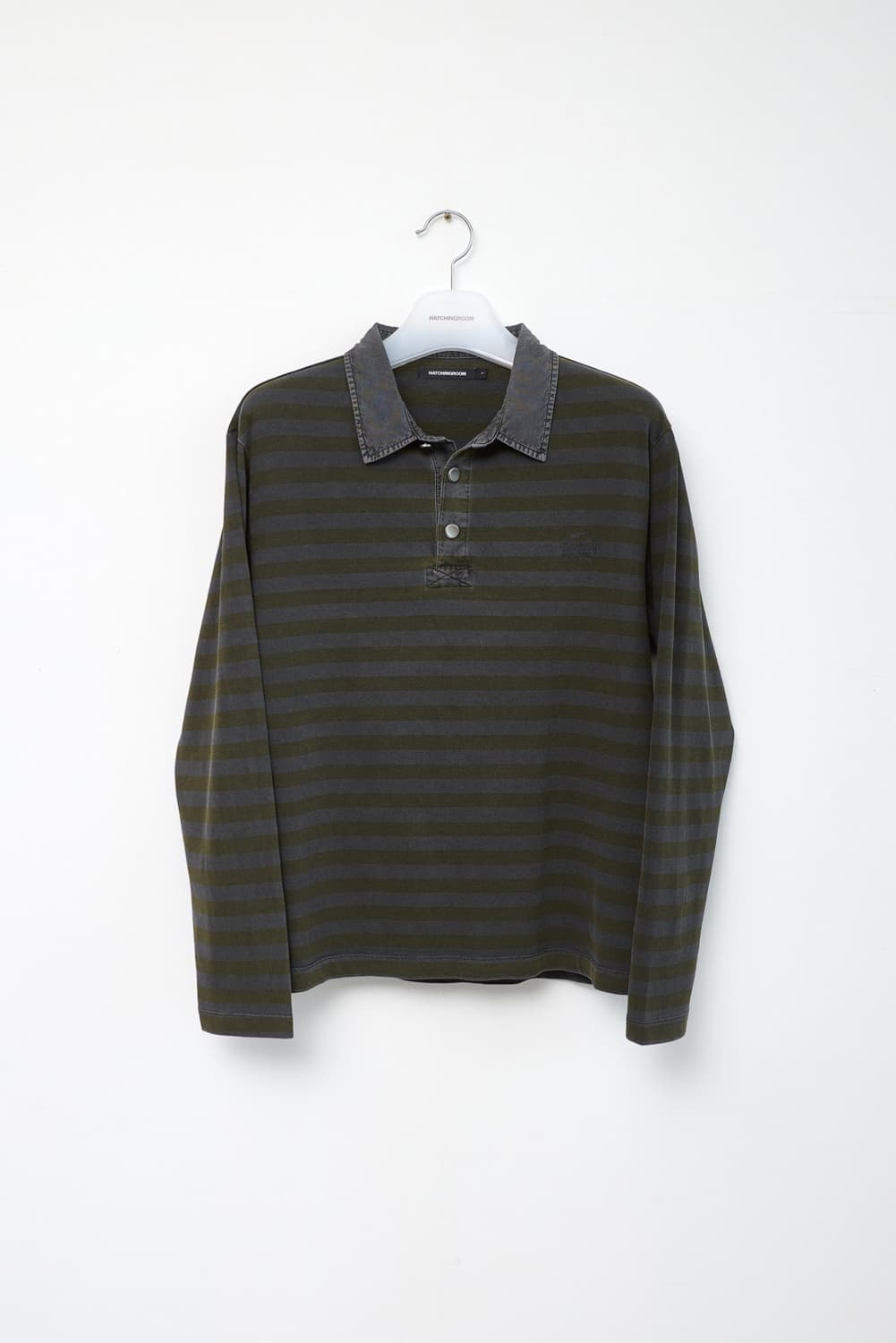 해칭룸 VTG Stripe Polo Tee Dyed Yellow 상품이미지1