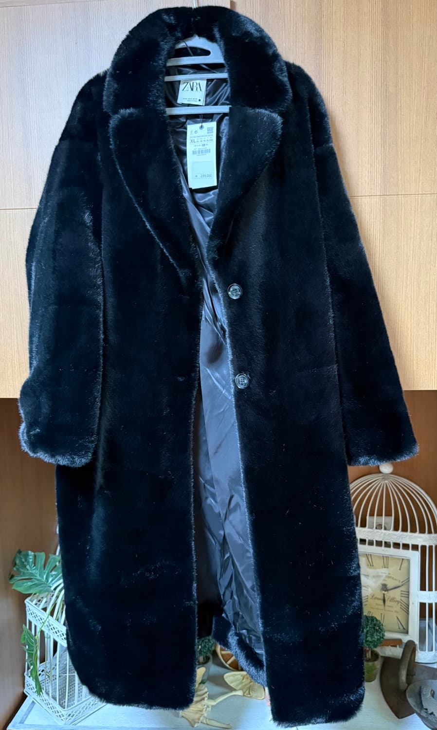 자라 페이크 퍼 롱코트 - 새상품 상품이미지2