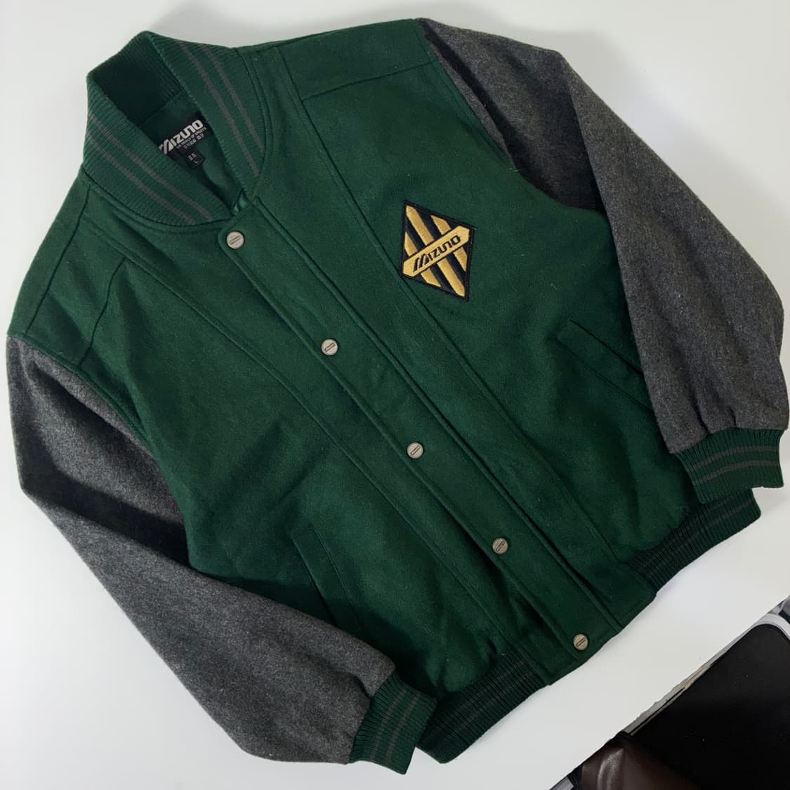 Mizuno 미즈노 90‘s OG 그린울 바시티 자켓 상품이미지2