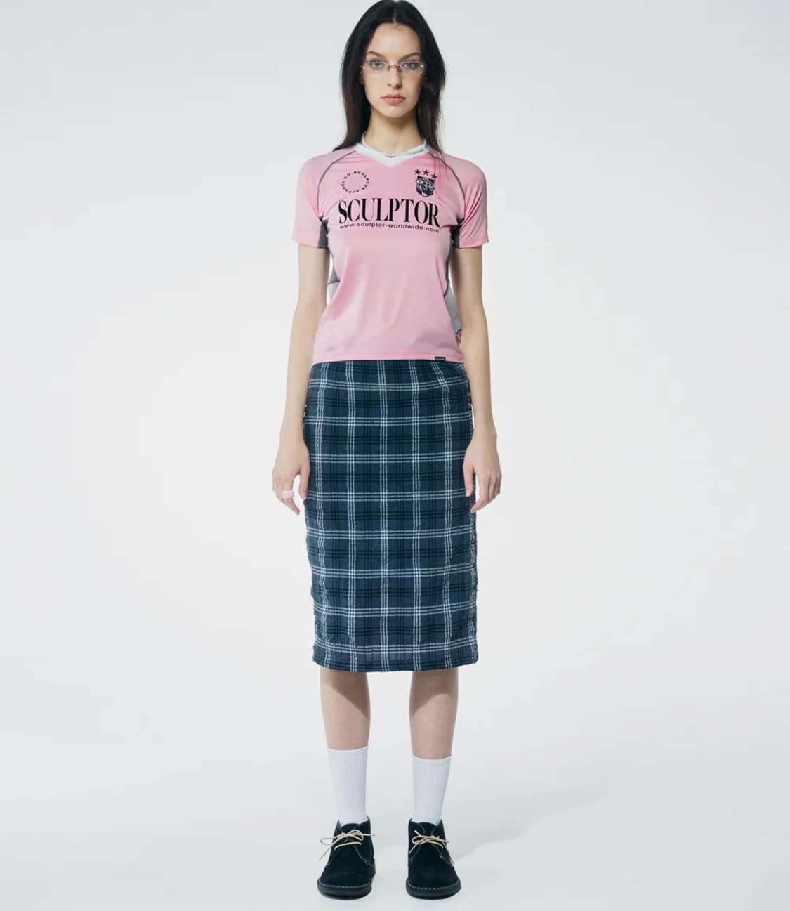 스컬프터 sports jersey tee pink 1사이즈 상품이미지2
