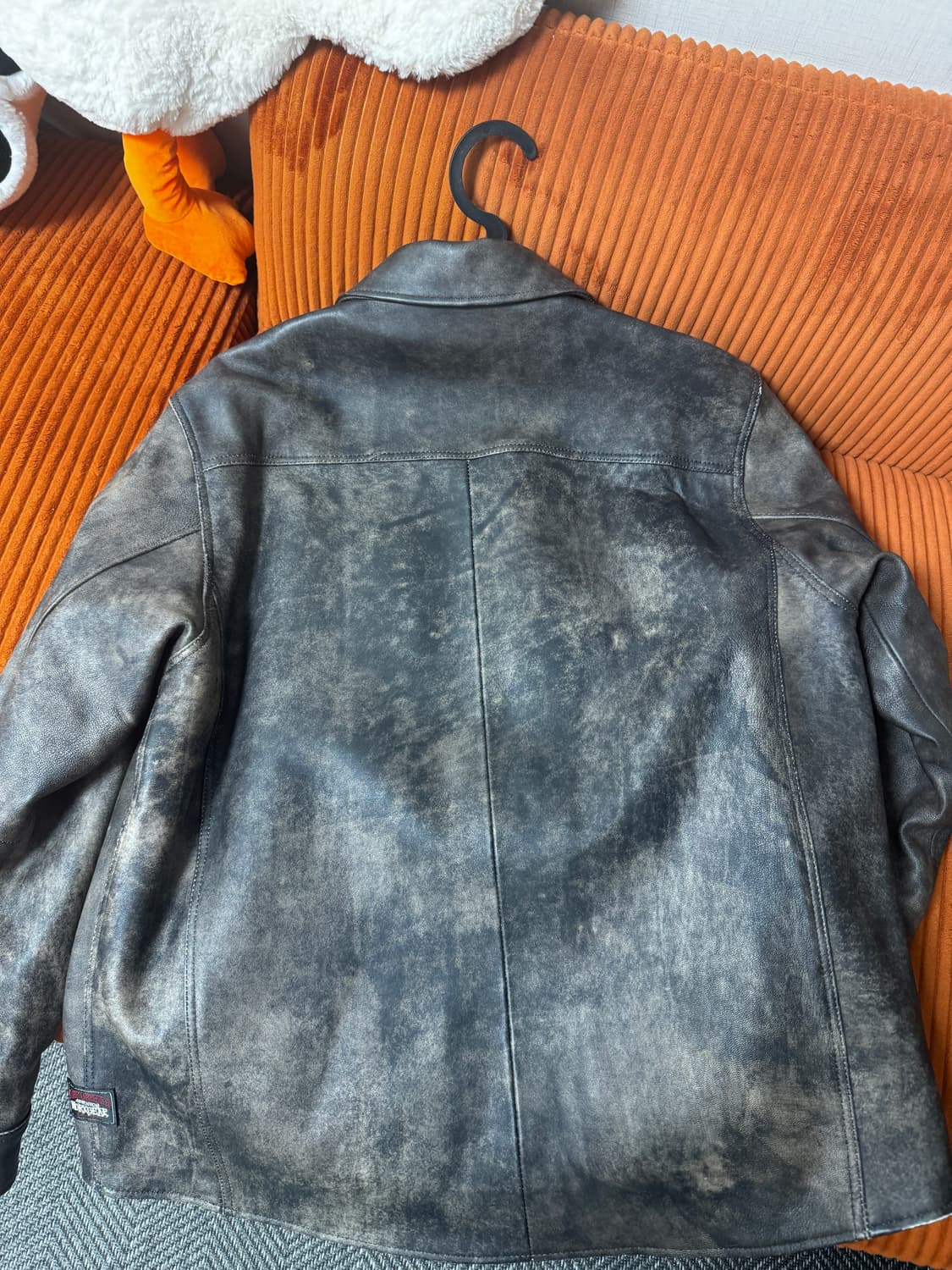 [M] 스투시 레더 오버셔츠 상품이미지4