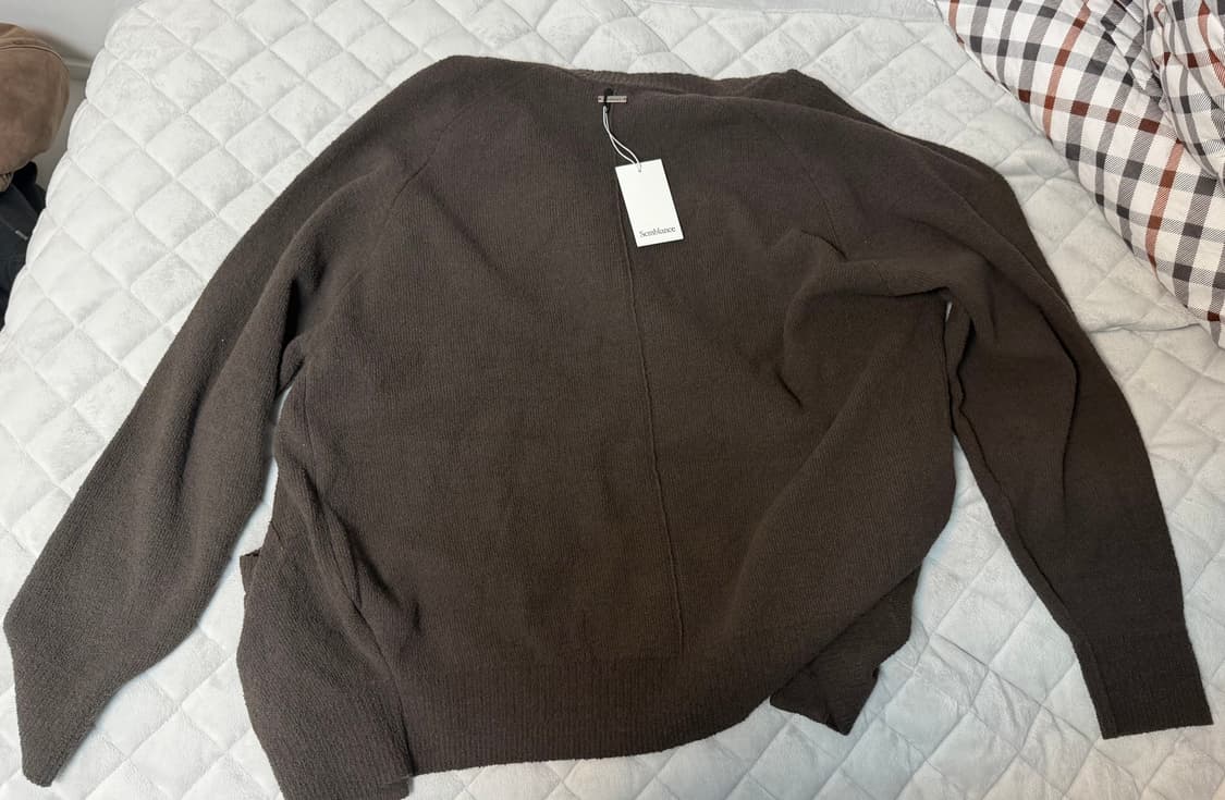 지오송지오 브라운 가디건 새상품 상품이미지2