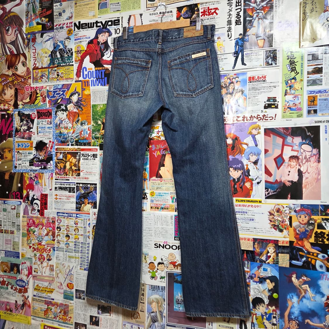 캘빈클라인 진청 플레어 부츠컷 데님 팬츠 상품이미지2