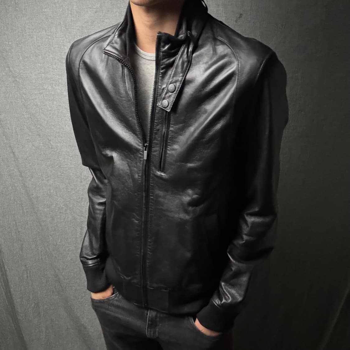 lamb skin leather jacket 상품이미지4