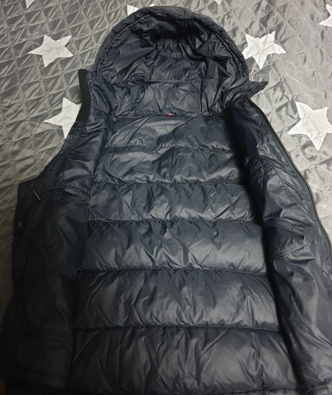 K2 PERTEX 기능성 구스다운 후드 초경량 조끼패딩 블랙 (95) 상품이미지3