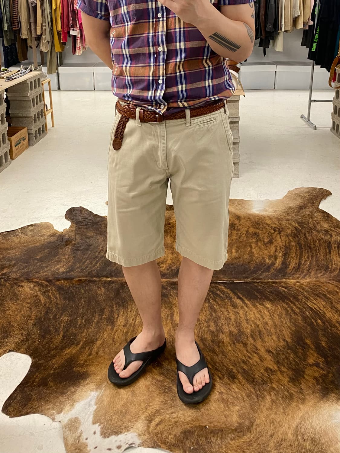 BEAMS half chino pants 빔즈 하프 치노팬츠 상품이미지1
