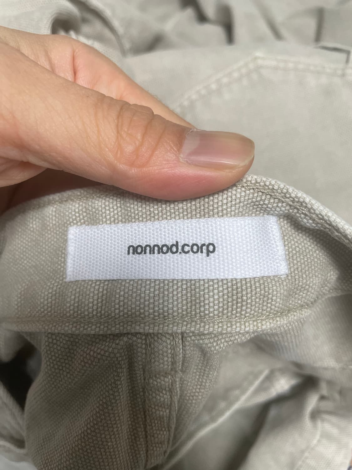 논노드 더블니 커버 빈티지 베이지 3Size 상품이미지4