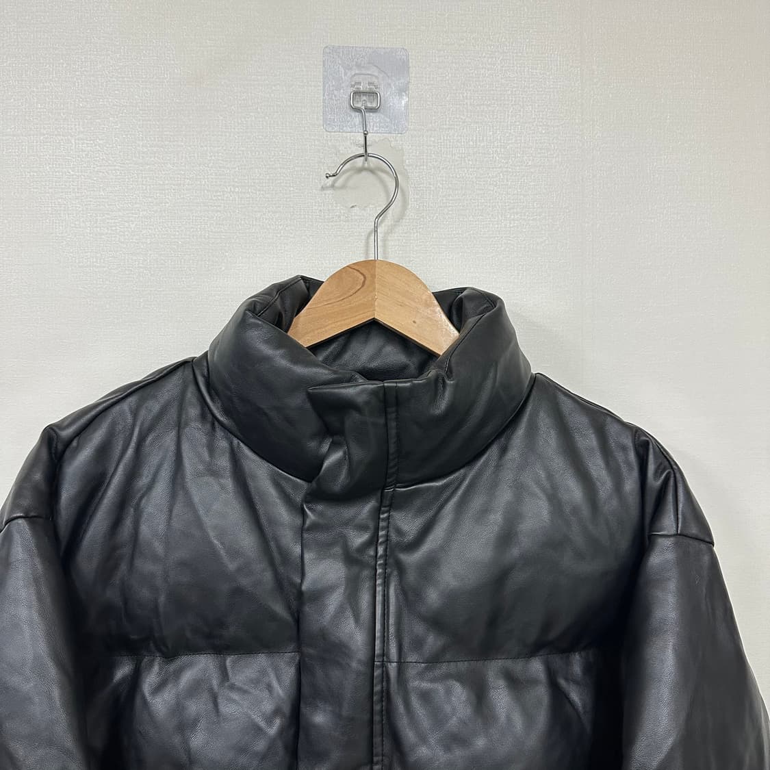 블랙업 레더 숏패딩F 상품이미지2