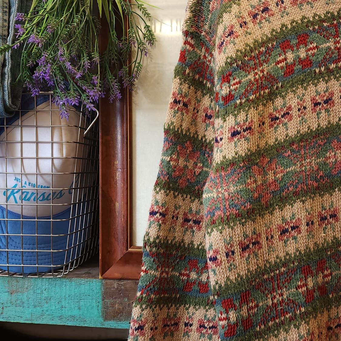 폴로 페어아일 핸드니트 폴로 브이넥 실크니트 L 상품이미지5