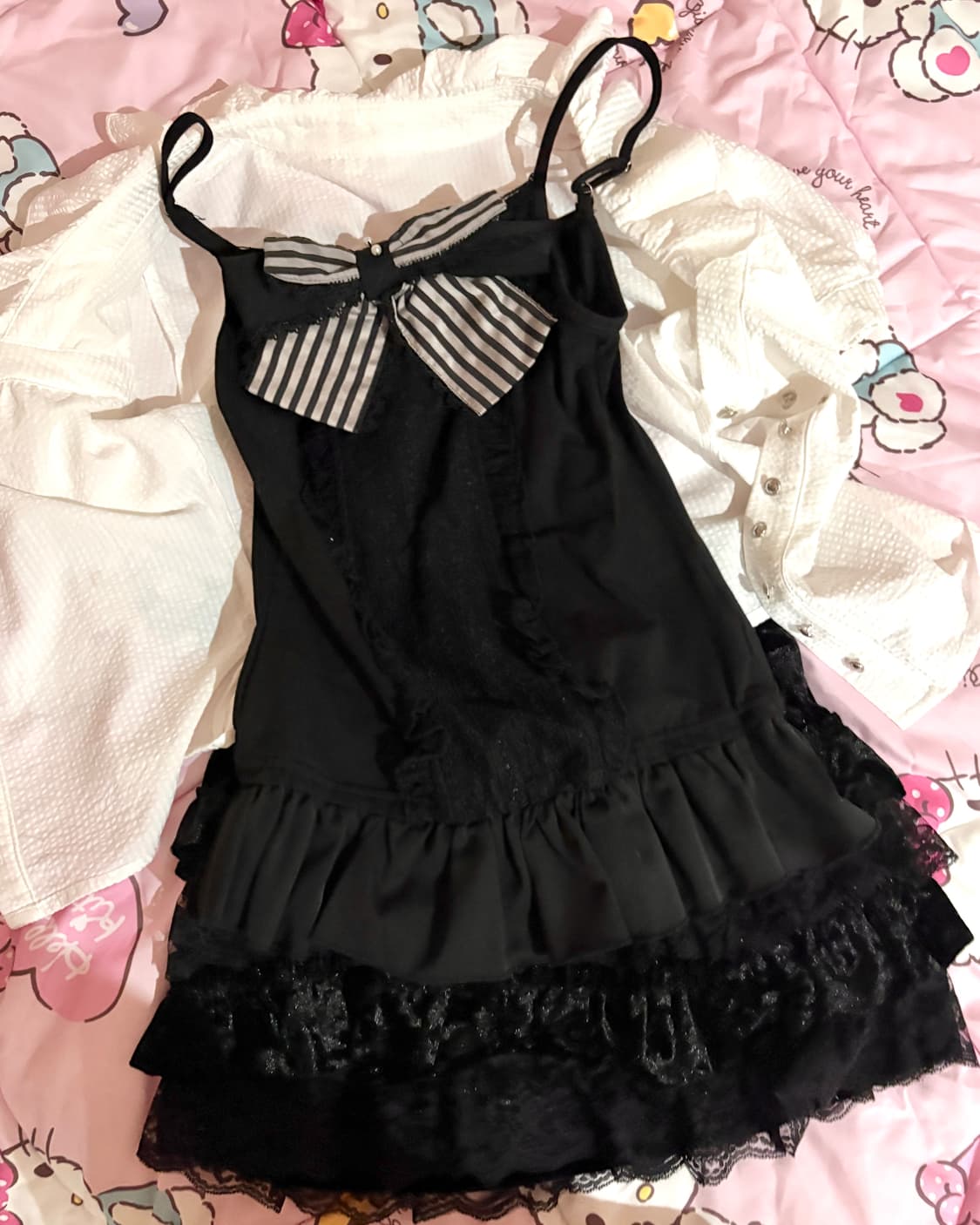 고스로리 블라우스 나시 스커트 세트 셋업 상품이미지2