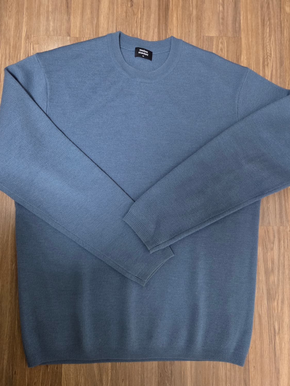 무신사 스탠다드 니트 블루 M 상품이미지1