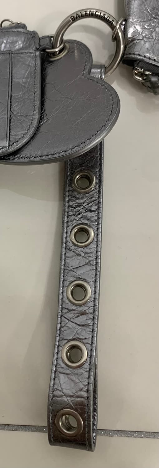 발렌시아가 르카골 미니 멀티 파우치 클러치백 가방 실버 상품이미지7