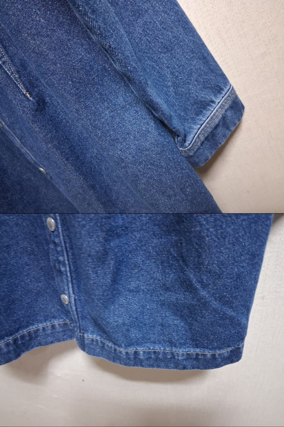 타미힐피거 여성 타미 데님진 미디원피스 표기M 55또는슬림체형 피트66
 상품이미지5