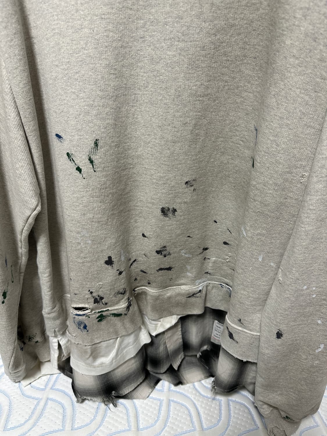 (48) 미하라야스히로 레이어드 데미지 맨투맨 상품이미지4