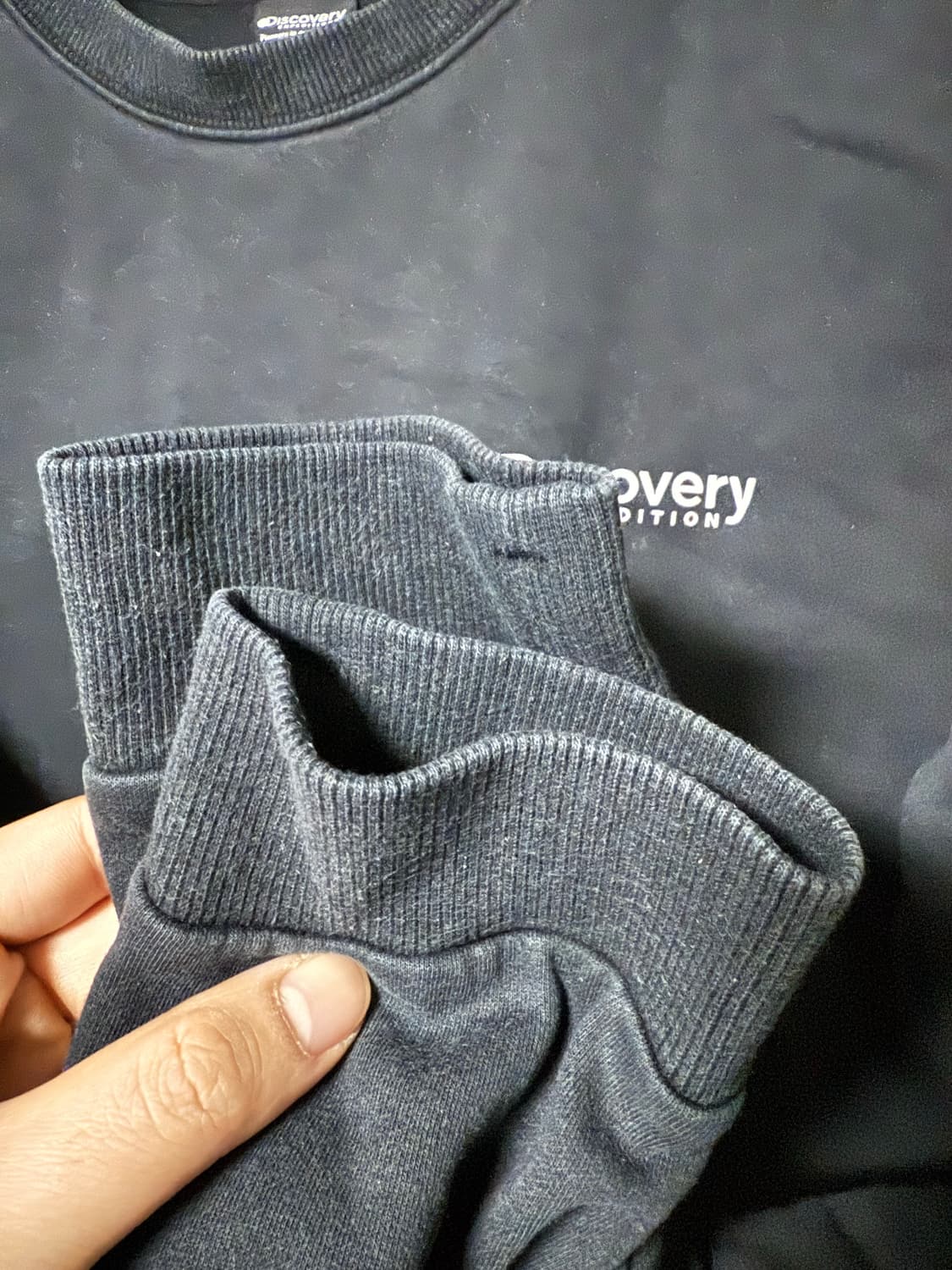 디스커버리 블랙 맨투맨 xxl 상품이미지3