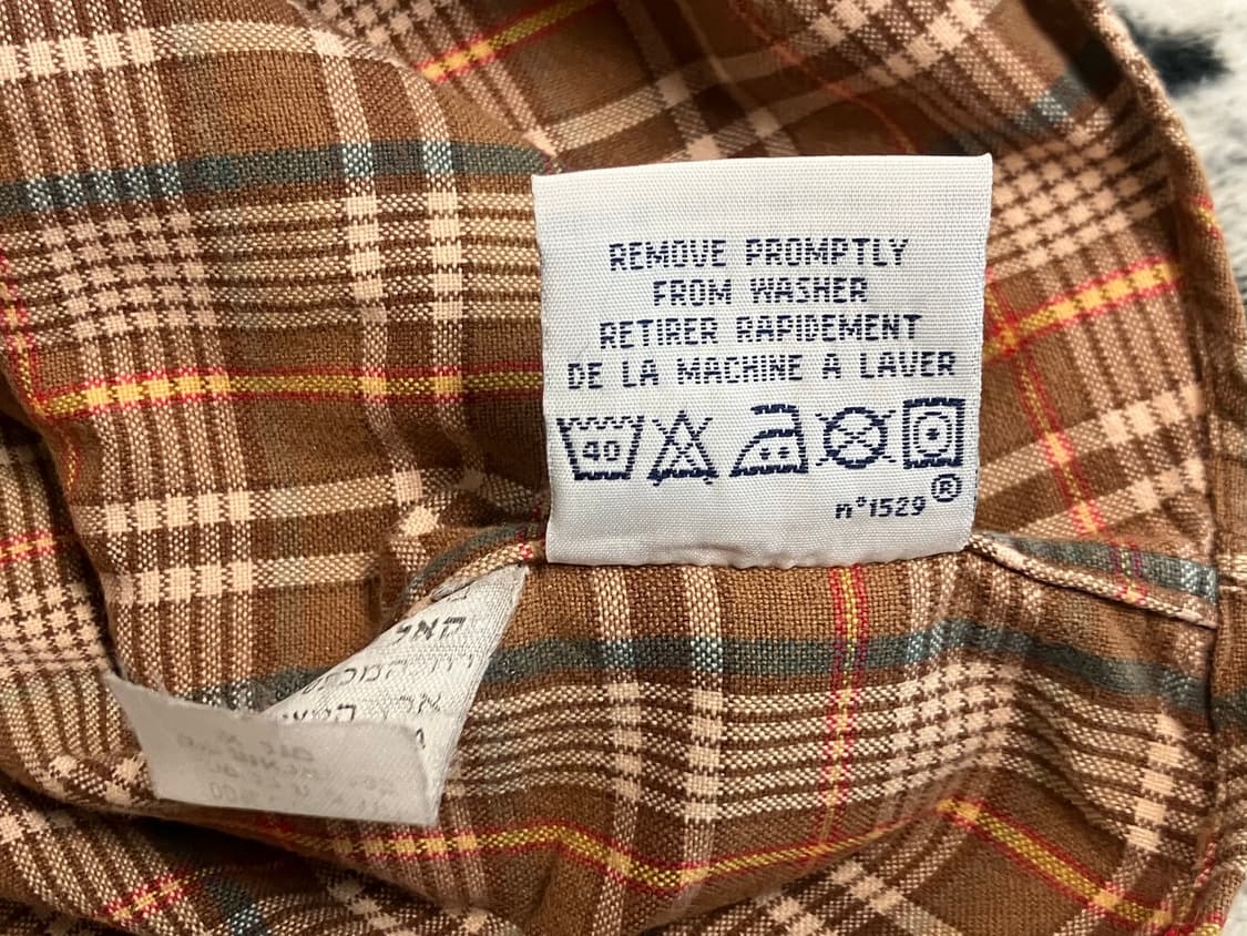 폴로 랄프로렌 카멜브라운 긴팔 남방 체크셔츠 M 105 빈티지 구제 상품이미지5