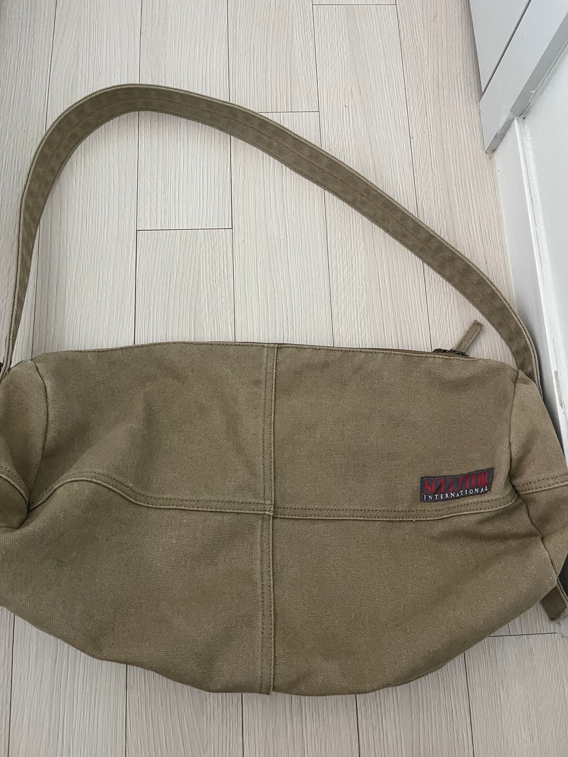 Vintage Canvas Duffel Bag Carmel 상품이미지2
