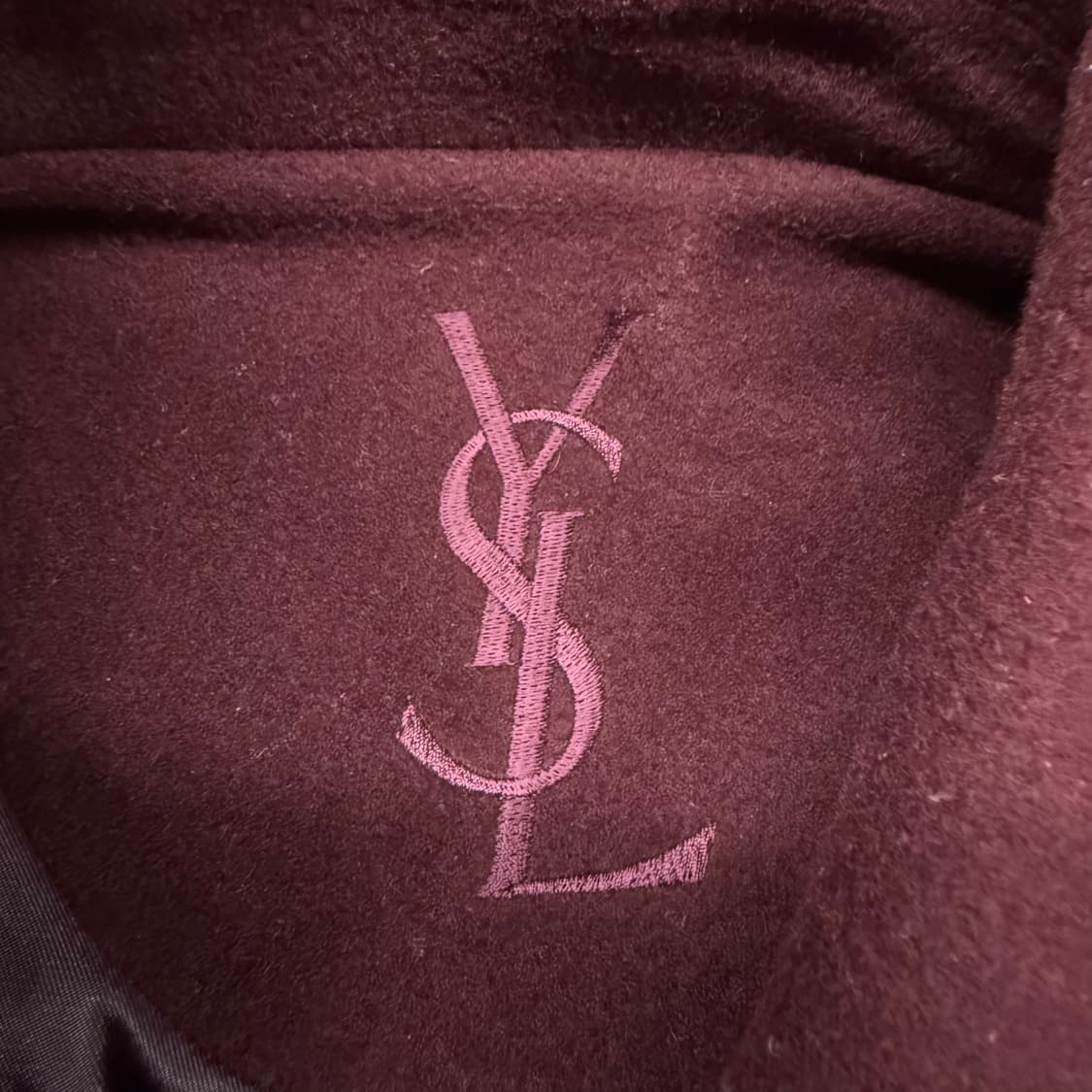 [정품/95] 입생로랑 로고 울 블루종 자켓 상품이미지5