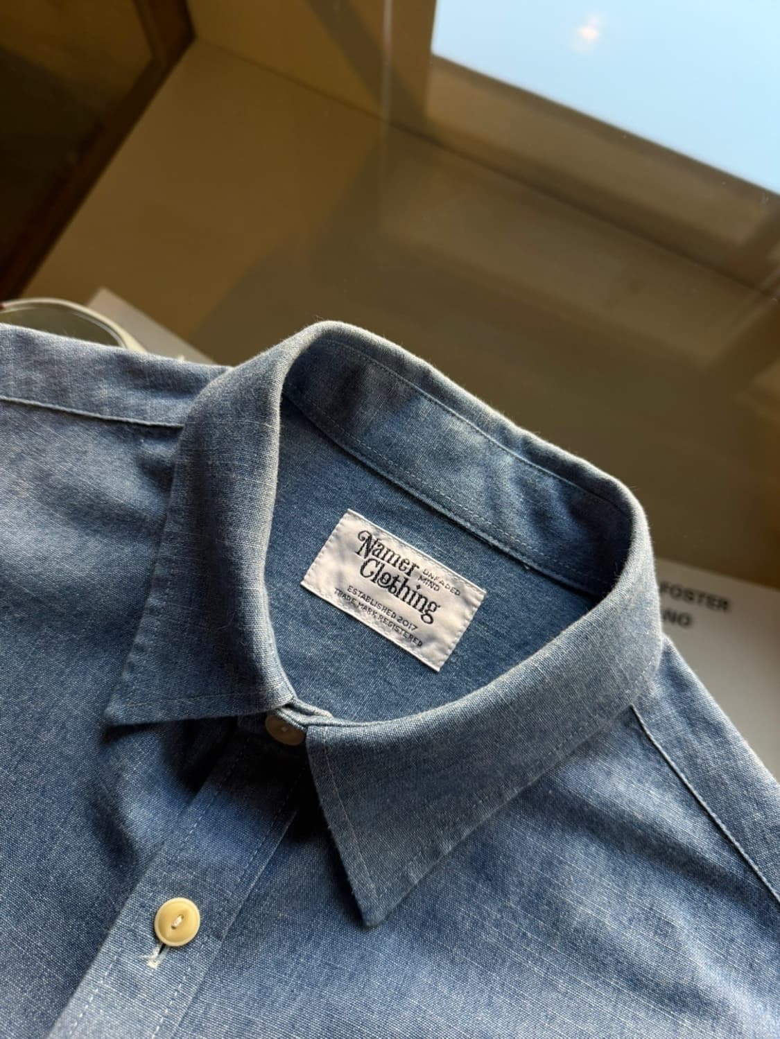 네이머 클로딩 샴브레이 셔츠 95-100 상품이미지9