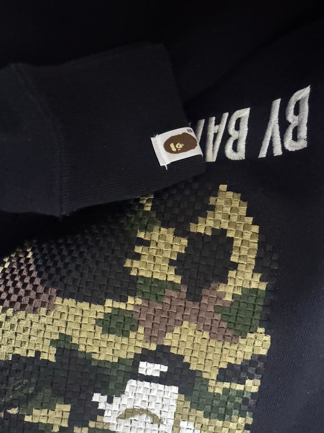 베이프 자수 후트티 XL 상품이미지3