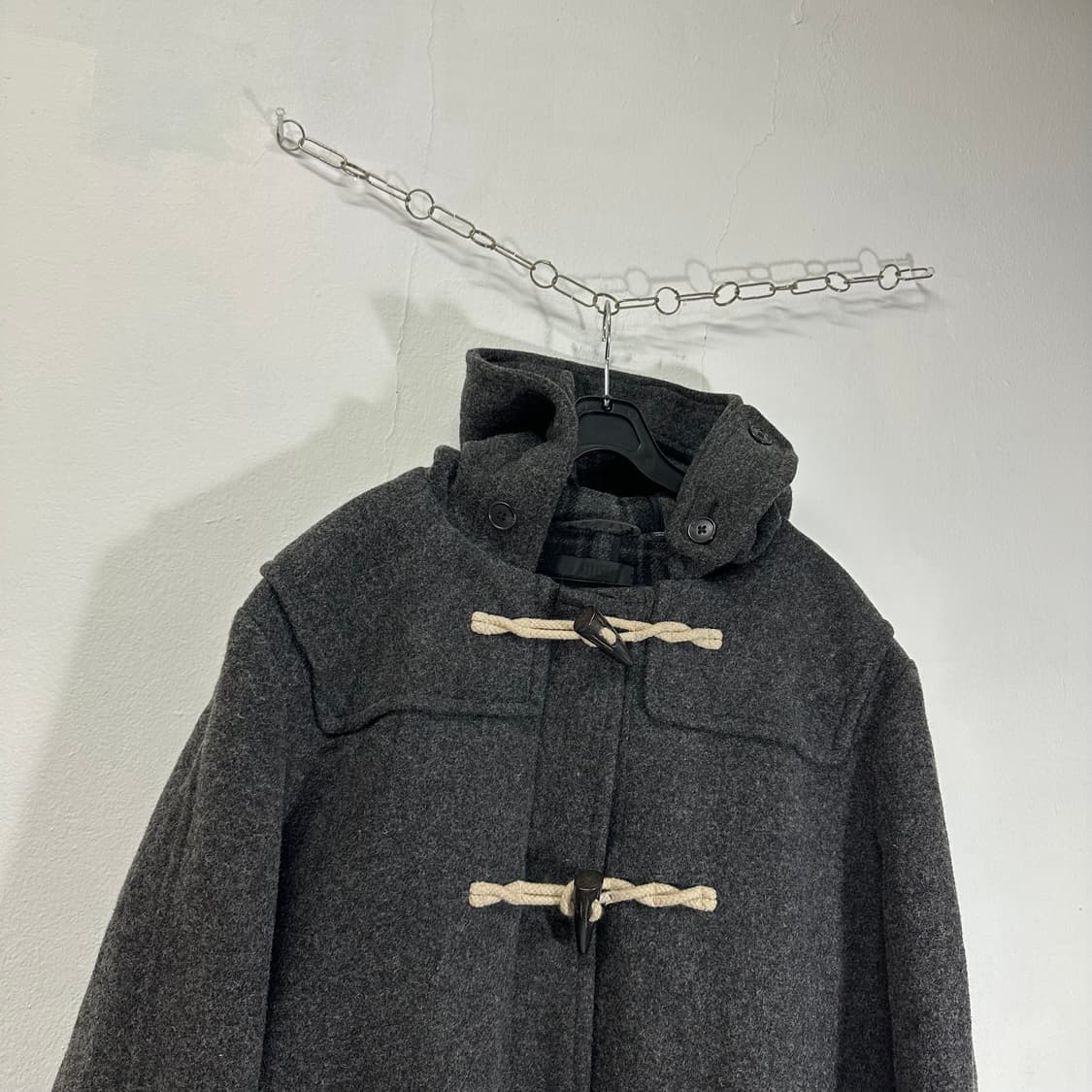 XL 유니클로 차콜 떡볶이 더플코트 상품이미지2