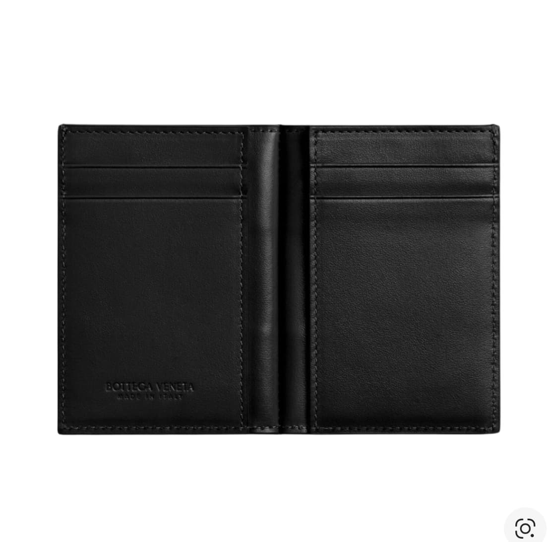 Bottega Veneta 카세트 슬림 플랩 카드 케이스 블랙 상품이미지2