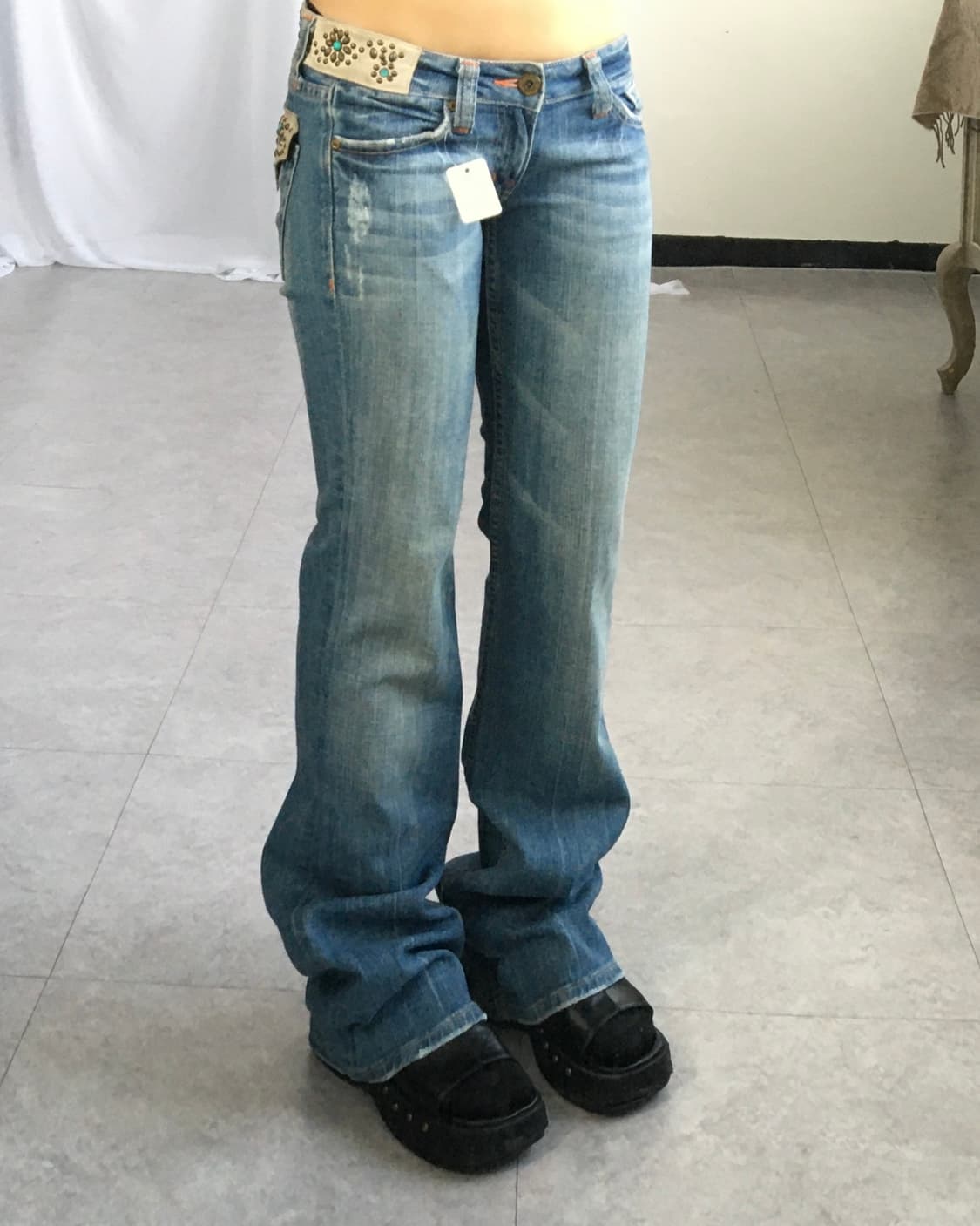 Western mood concho point denim pants 상품이미지9