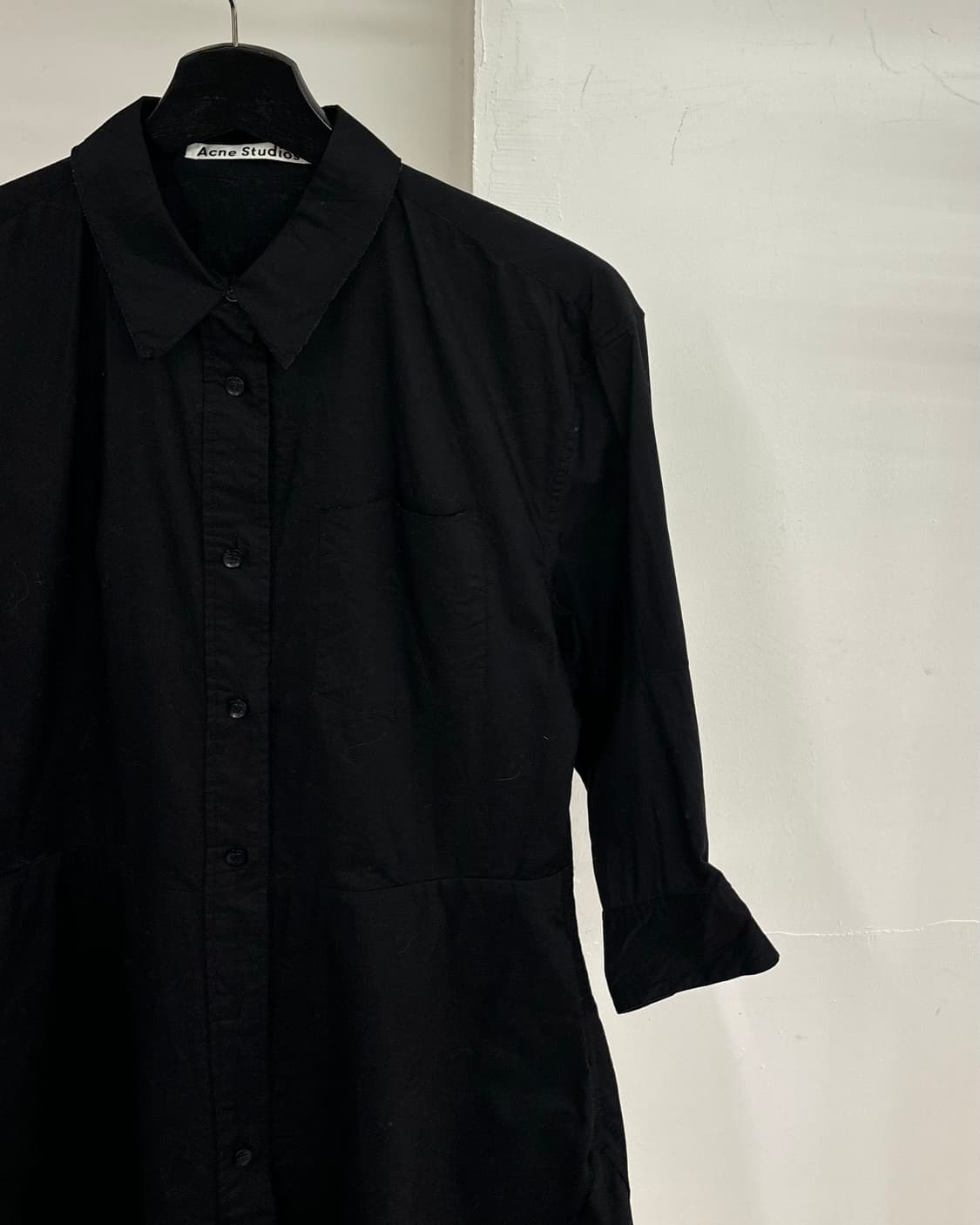 아크네스튜디오 블랙 디 솔리드 셔츠 원피스 상품이미지4