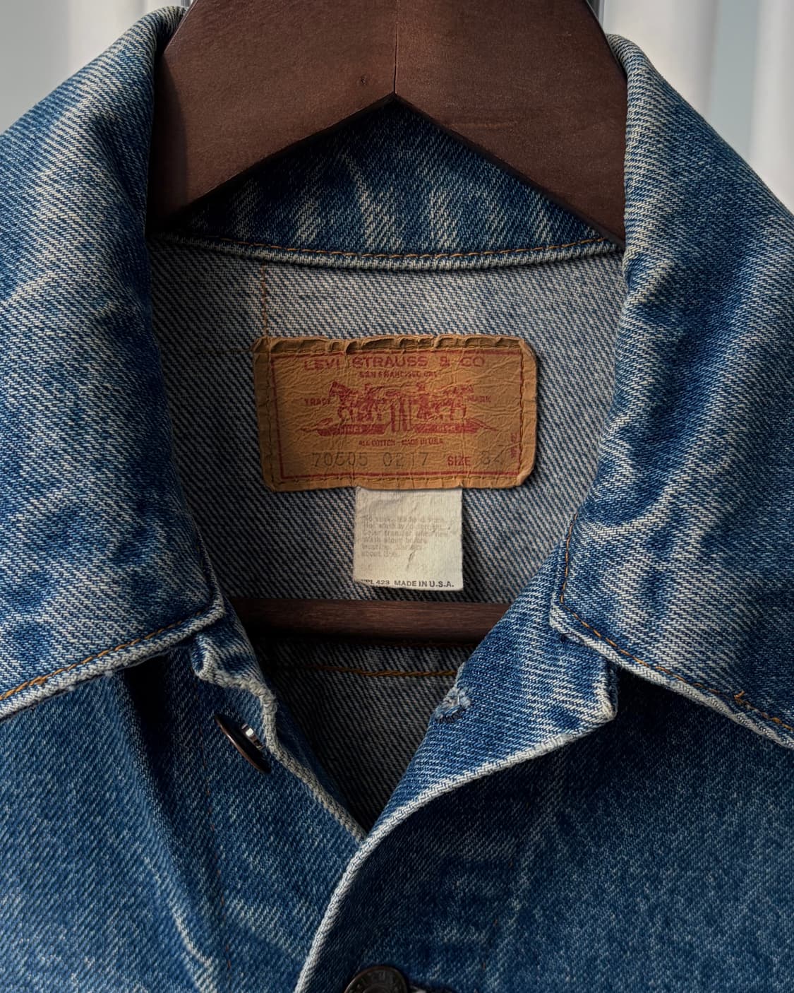 [S]리바이스 USA 오리지널 80s 3세대 데님 자켓 상품이미지9