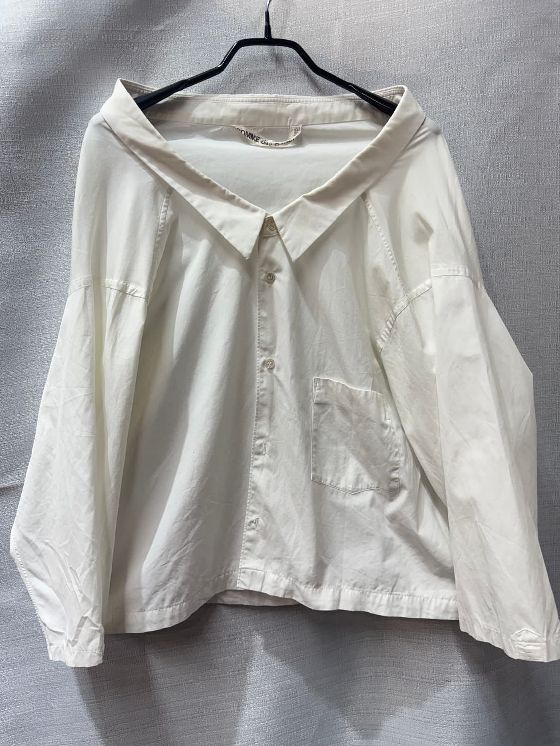 90s 아카이브 스쿱넥 꼼데가르송 셔츠 M~L 상품이미지1