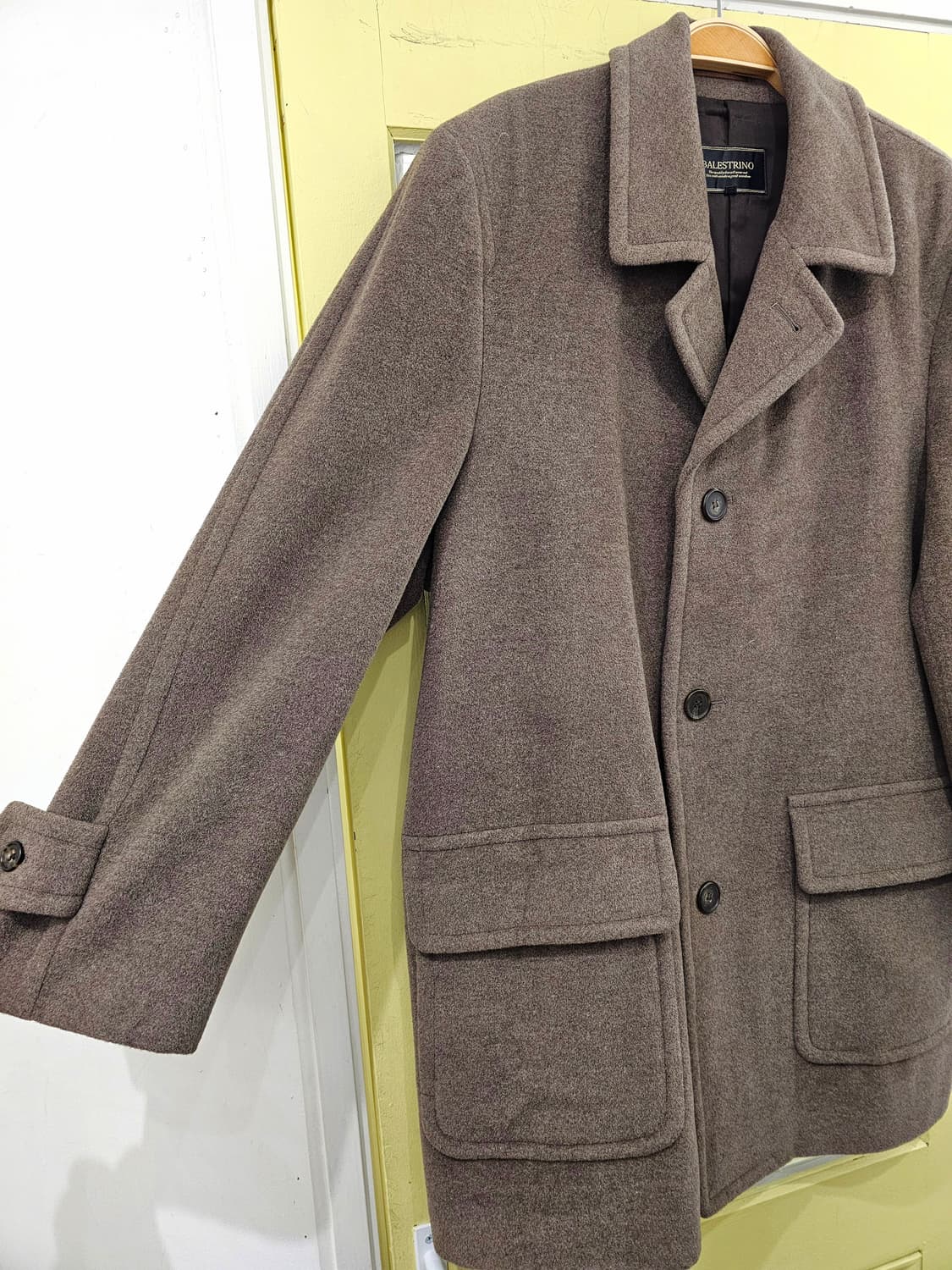 Balestrino 브라운 토프 앙고라 램스 미들코트 상품이미지4