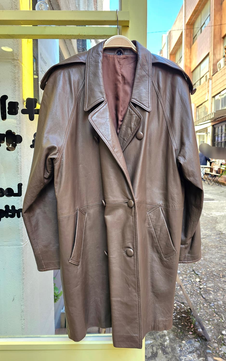 M&J 토프브라운 램스킨 더블자켓 상품이미지3