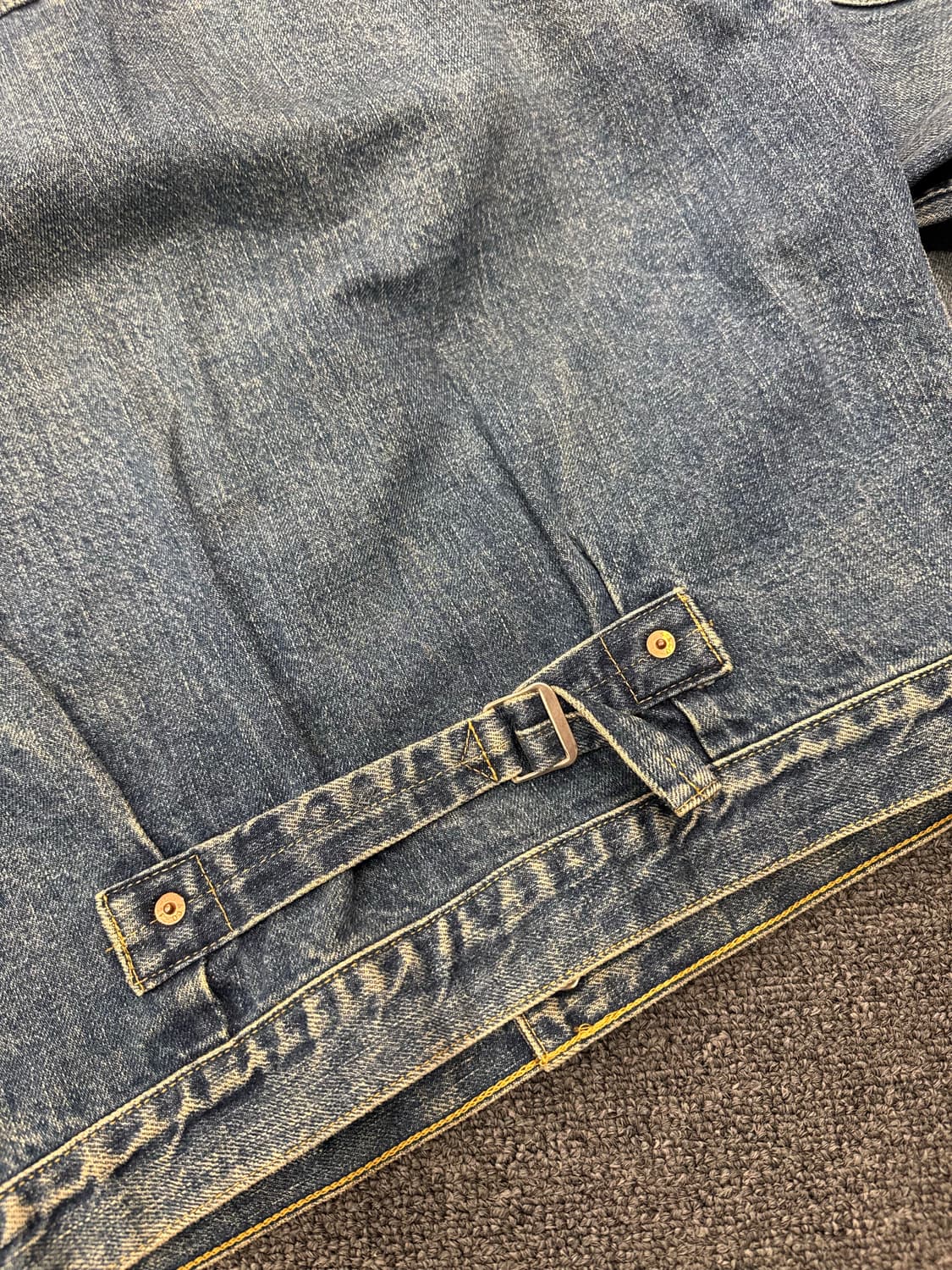 38)90’s 리바이스 빈티지 워싱 빅E 71506 1st 데님자켓 상품이미지7