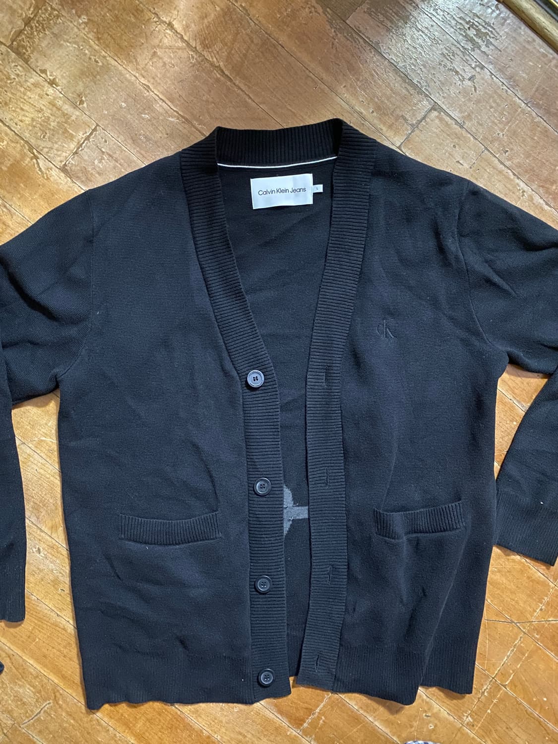 Calvin Klein Jeans 블랙 가디건 L (105) 상품이미지1