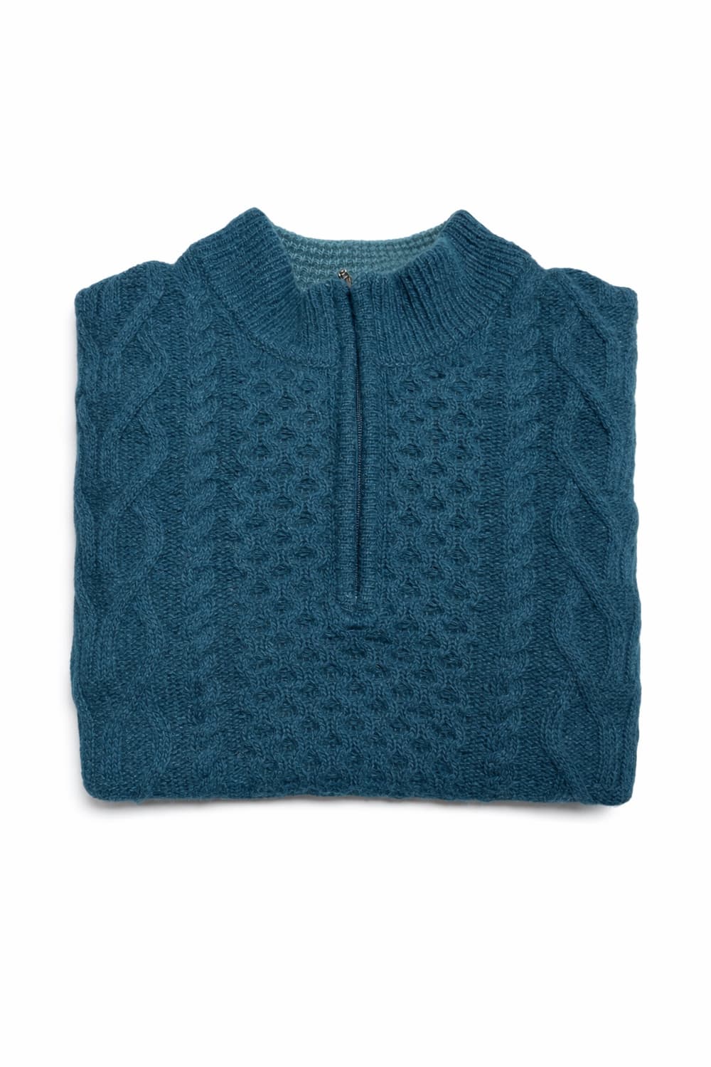 JPN 90s 일본빈티지 Y2K 모리걸 케이블 니트 하프집업 니트 스웨터 상품이미지3