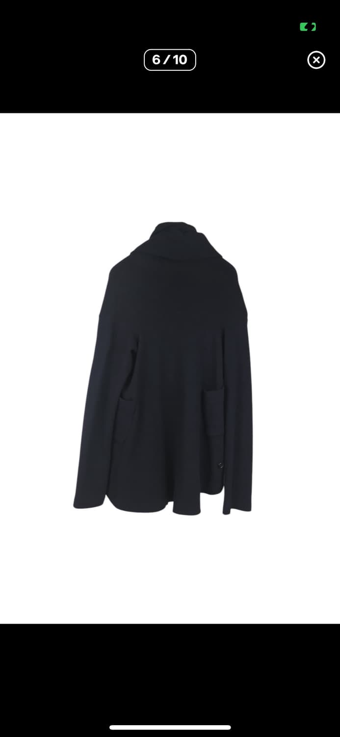 Comme des Garcons 꼼데가르송 비대칭 드레이프 가디건 네이비 상품이미지5