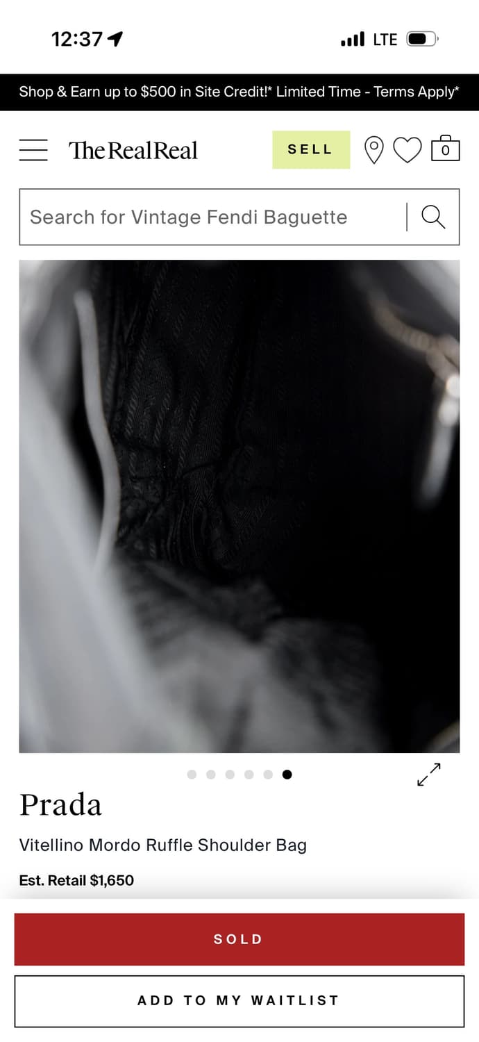 Prada Vitellino Ruffle Shoulder Bag 상품이미지4