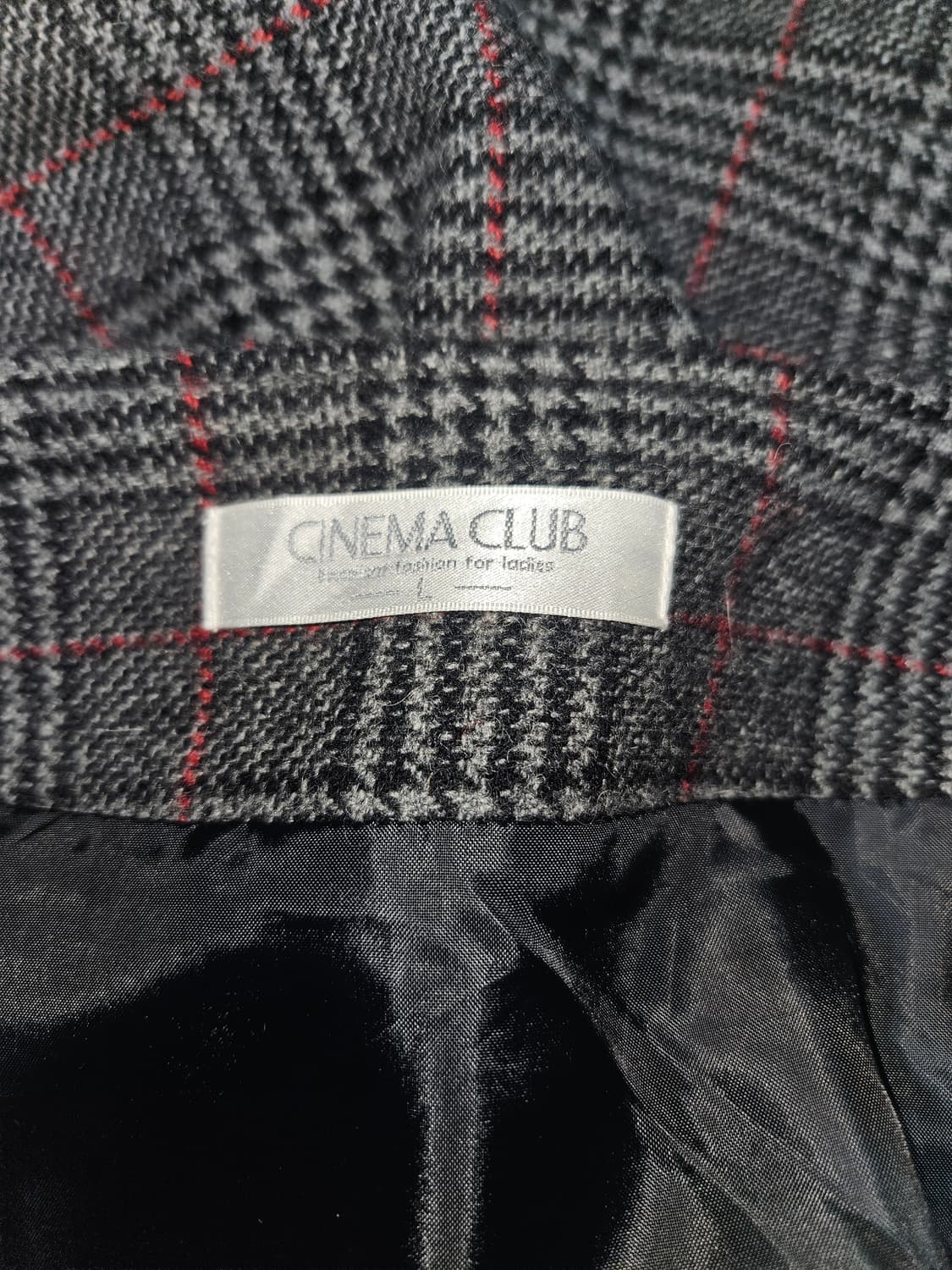 cinema club 레드 체크 앙고라 스커트 니혼진 공겜여주 히메갸루 상품이미지5