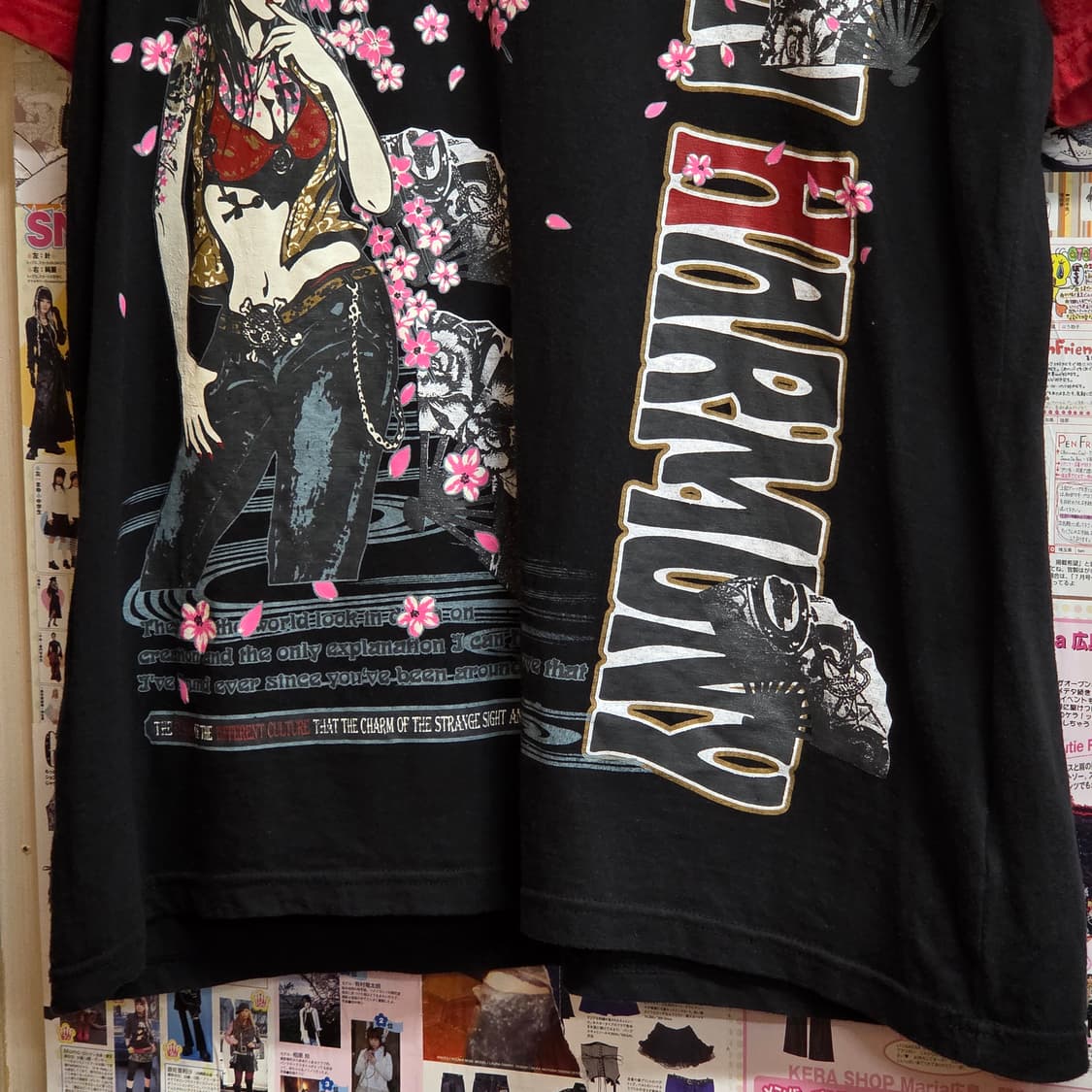 JPN 타투걸 프린팅 오리엔탈 나그랑 반팔 상품이미지3