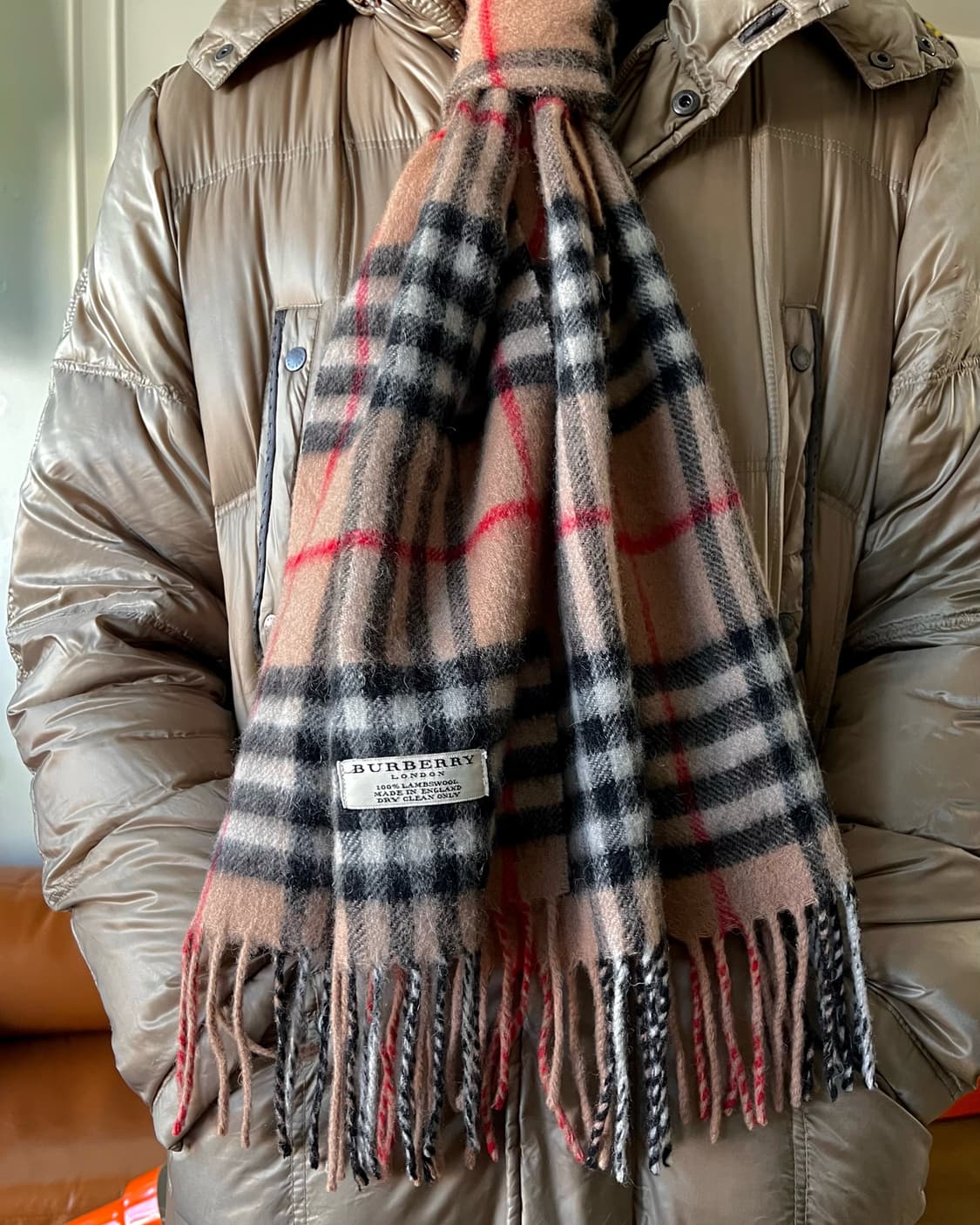 2000s BURBERRY London Lambs Wool Muffler 상품이미지2