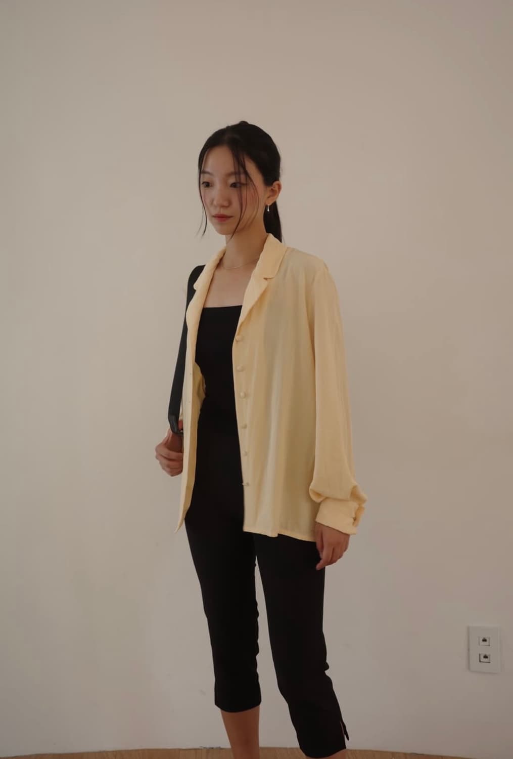 셀린느 비스코스 옐로우 셔츠 상품이미지1