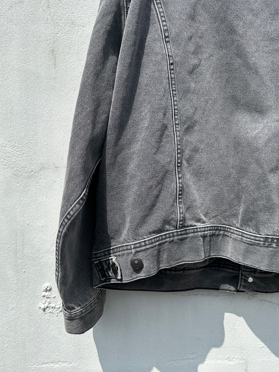 [XL] 자라 그레이 워싱 데님 트러커 자켓 상품이미지9