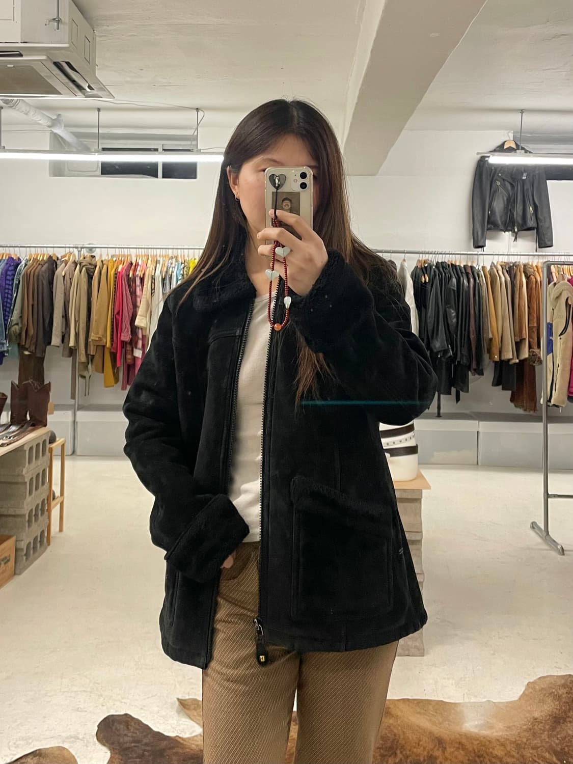 VTG leather western mustang 스웨이드 웨스턴 무스탕 상품이미지7