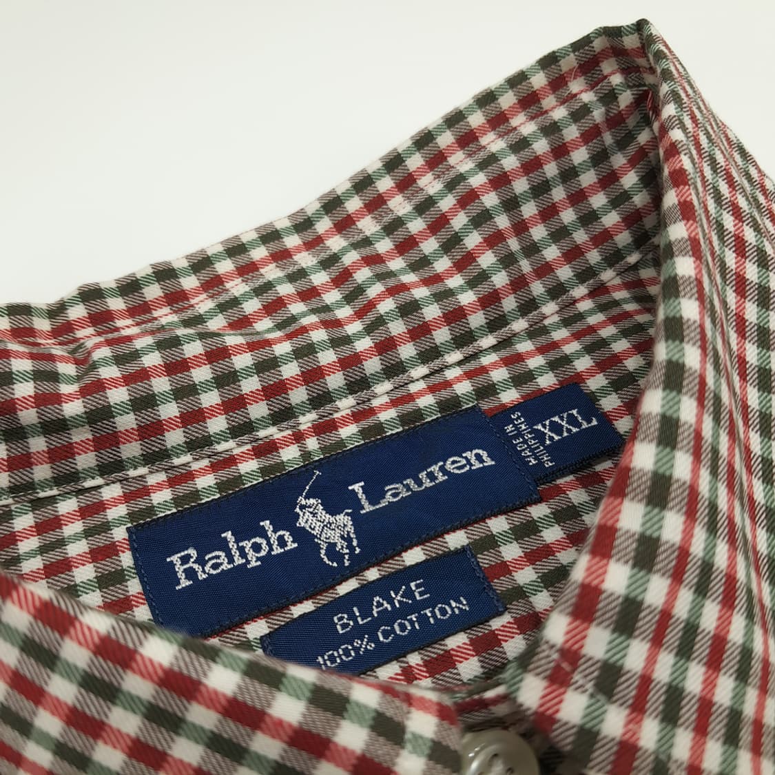 CN763 2XL 폴로 랄프로렌 크리스마스 마이크로체크 긴팔 셔츠 남방 상품이미지4