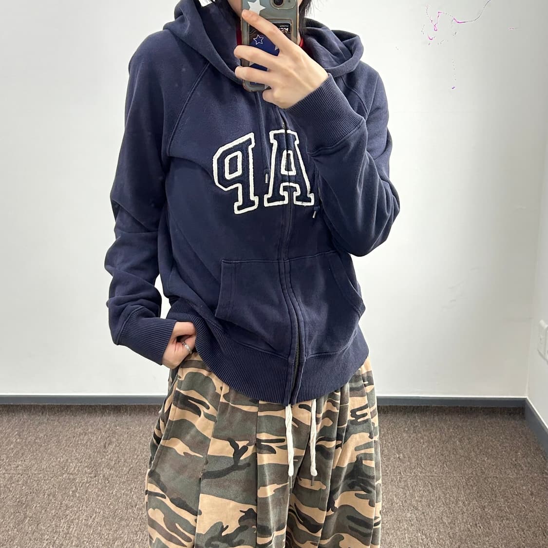 Gap 갭 네이비 후드집업 상품이미지2