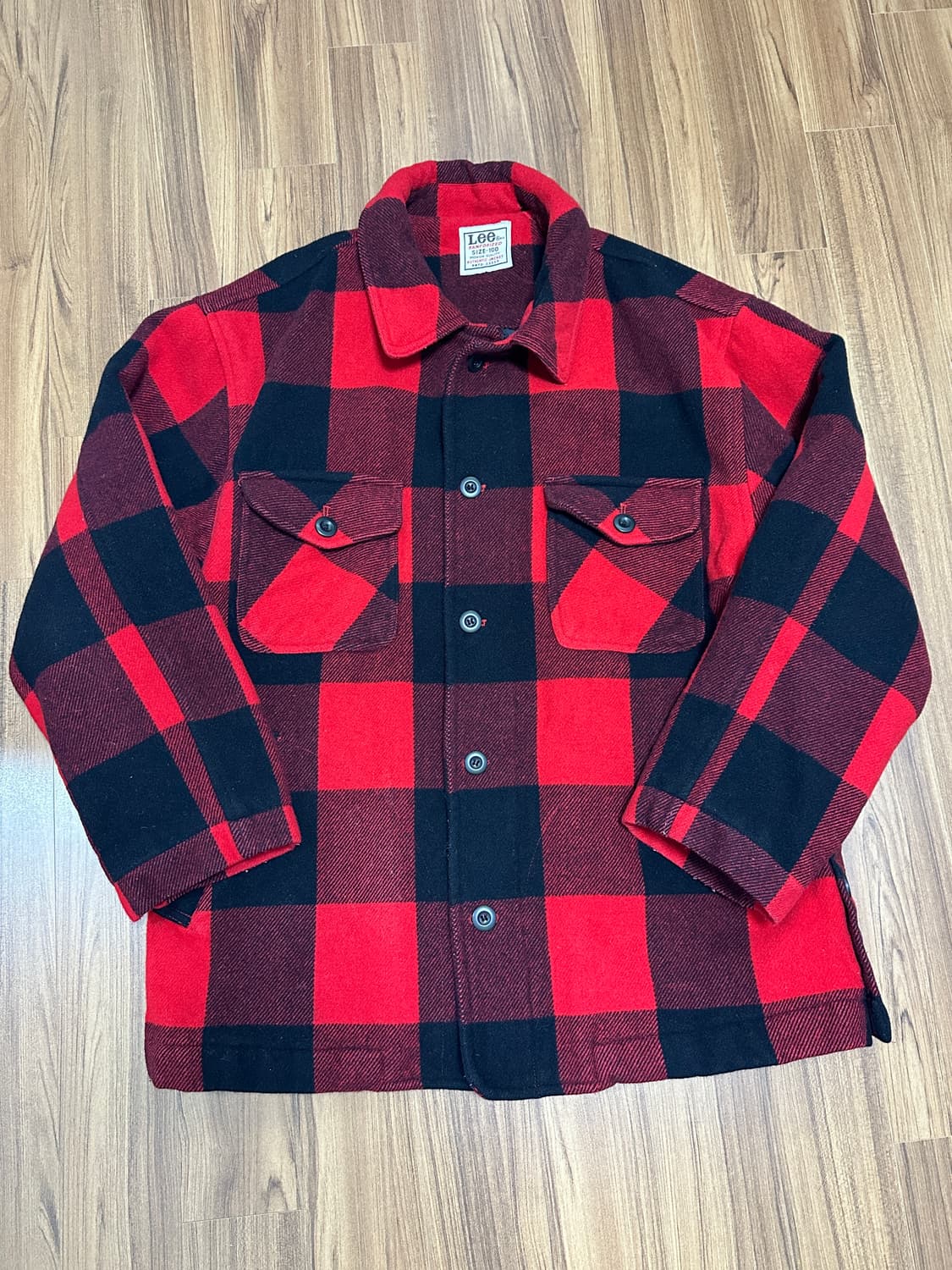 Lee 리 버팔로체크 누빔 울자켓 100 상품이미지1