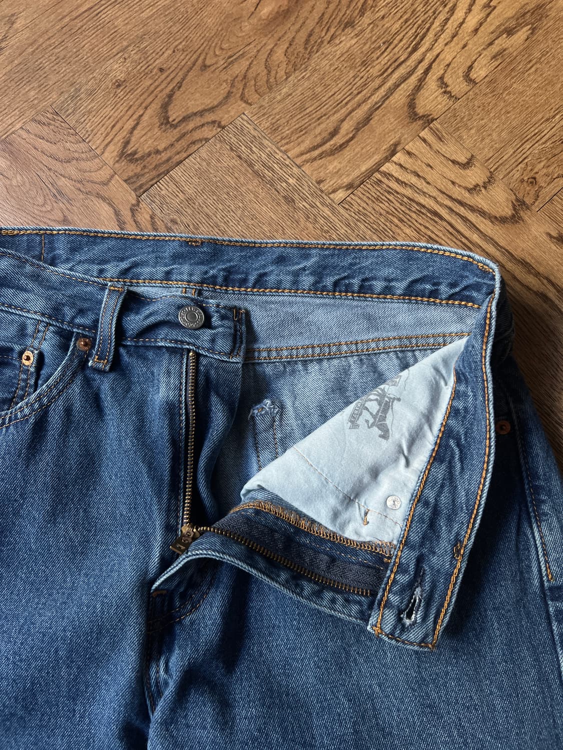 [34]리바이스 505 미디엄블루 데님 팬츠 상품이미지3