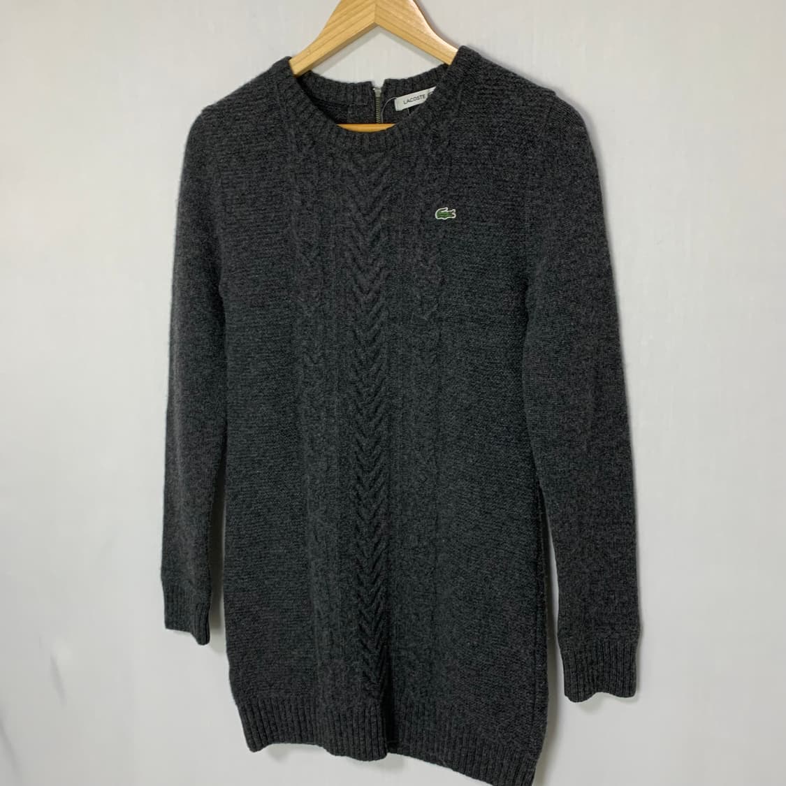 라코스테 케이블 니트 롱 원피스 빈티지 여성 스웨터 36 사이즈 상품이미지2