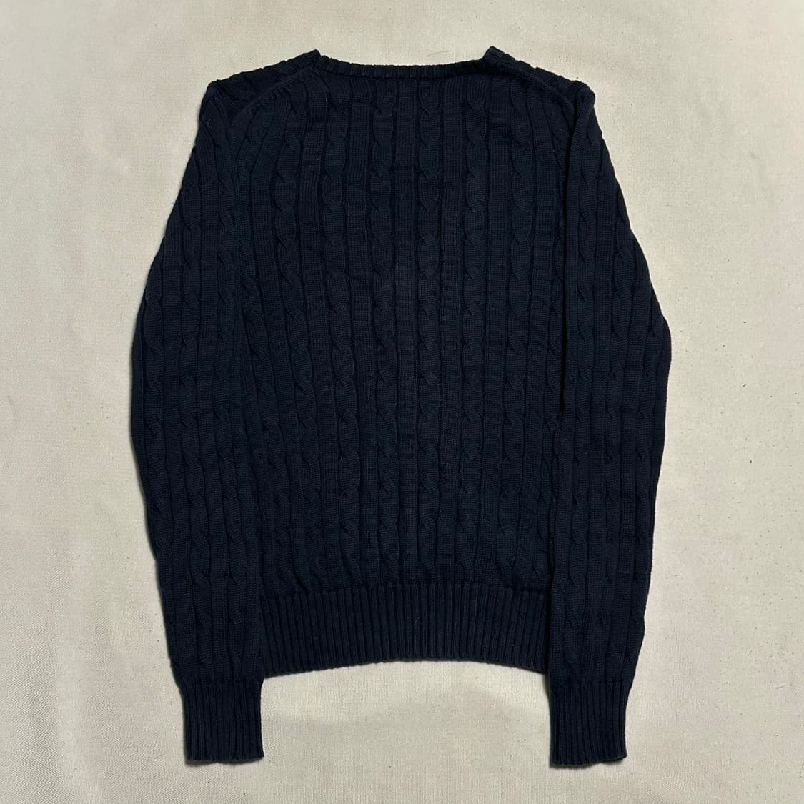 M 폴로랄프로렌 여성용 네이비 케이블 니트 상품이미지3